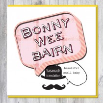 Greeting Card-Bonny Bairn B