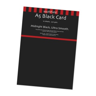 A5 Black Card 10 Sheets product image