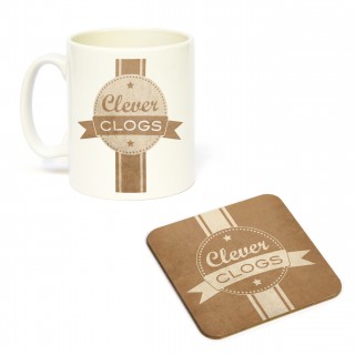 Mug/Coaster Set Clever Clogs product image