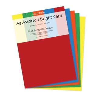 A3 Bright Card Assortd 30 Sheets product image