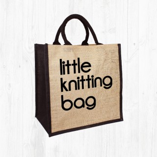 Little Knitting Jute Bag product image