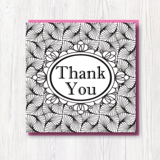 Colour-In Thank you card 4 product image