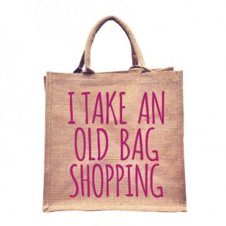 Old Bag Natural Jute Shopper (Pink) product image