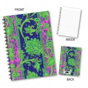 Floral Design Wiro Notebook