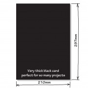 Extra Thick Black Card