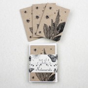 Eco Notecards Foxgloves & Bees