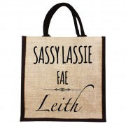 Sassy Lassie Jute Shopper+Tag