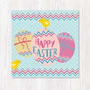 Textured Easter Card-Eggs