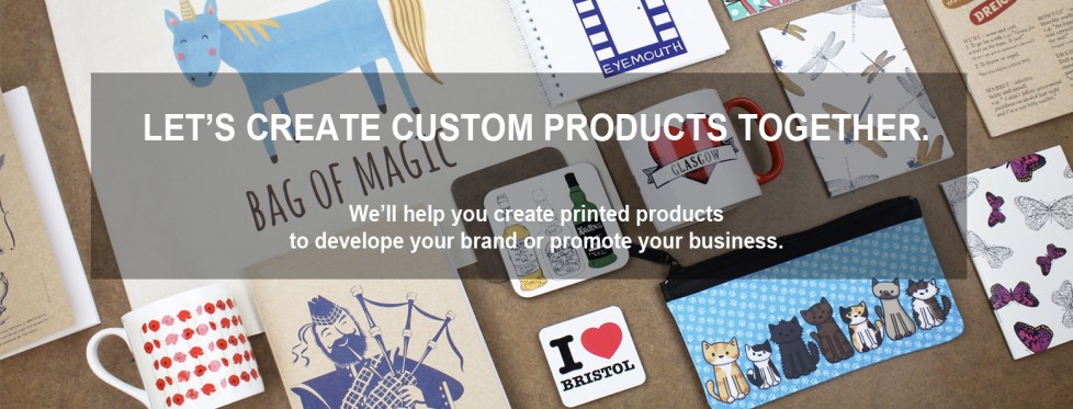 View our Printing your design on custom products