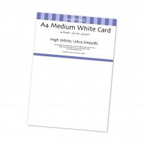 A4 Medium White Card 225gsm 22 Sht