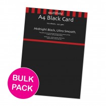 Smooth Black Card 100 Sheets