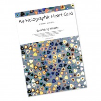 Hearts Holographic Card 6 Shee