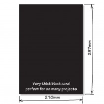 Extra Thick Black Card