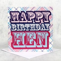Birthday Hen Greeting Card