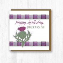 Textured Thistle Card