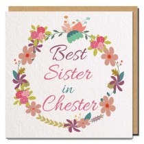 Best Relation Textured Greeting Card Pink
