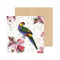 Watercolour Parrot Greeting Card
