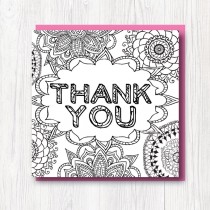Colour-In Thank you card 1