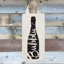 Cotton Bottle Bag-Bubbly
