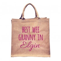 Best Wee Granny Natural Jute +Tag (Pink)