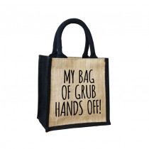 Grub-Hands off Cute Jute Bag