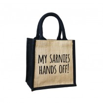 Sarnies-Hands off Cute Jute Bag