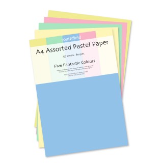 A4 Pastel Paper Asstd 50 Sht product image