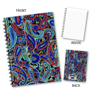 Paisley Design Wiro Notebook product image