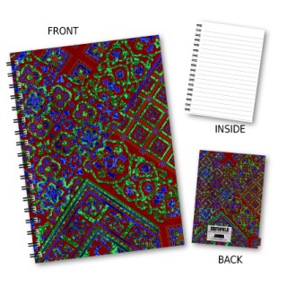 Floral Mosaic Wiro Notebook product image