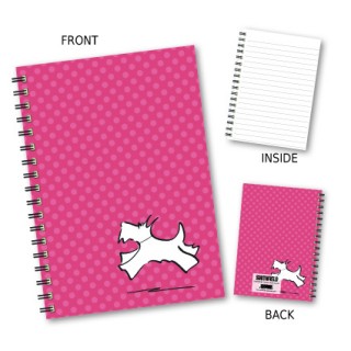 Red Spot Dog Wiro Notebook product image