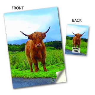 Country Highland Cow Stitched Notebook product image