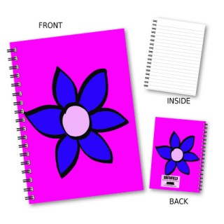 Purple Flower Wiro Notebook product image