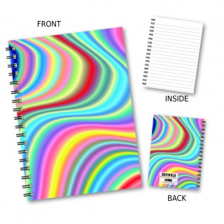Pastel Rainbow Swirl Notebook product image