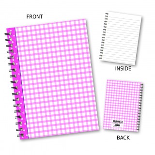 Pink Gingham Wiro Notebook product image
