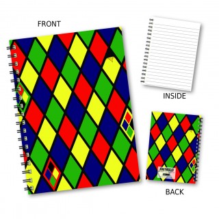 Large Harlequin Patern Noteboo product image