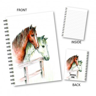 Horses Sketch Wiro Notebook product image