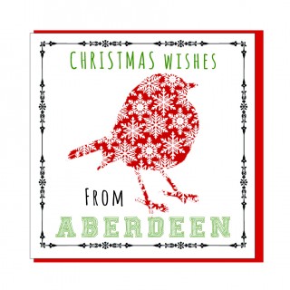 Personalise-Christmas Wishes Robin Textured product image