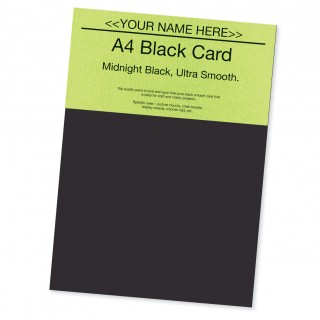 P - A4 Black Card 220gsm product image