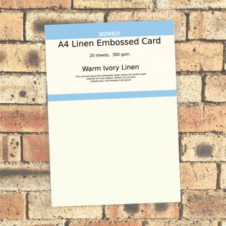 A4 Ivory Linen Cards (20) product image
