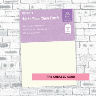 A4 Creased Ivory Hammer Cards (100) product image
