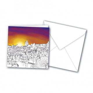 Sketch Town 105mm sq Greeting Card product image