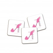 Classic Coaster-Pink Polka