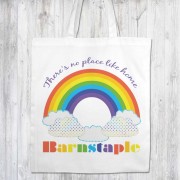 Rainbow White Shopper+Tag